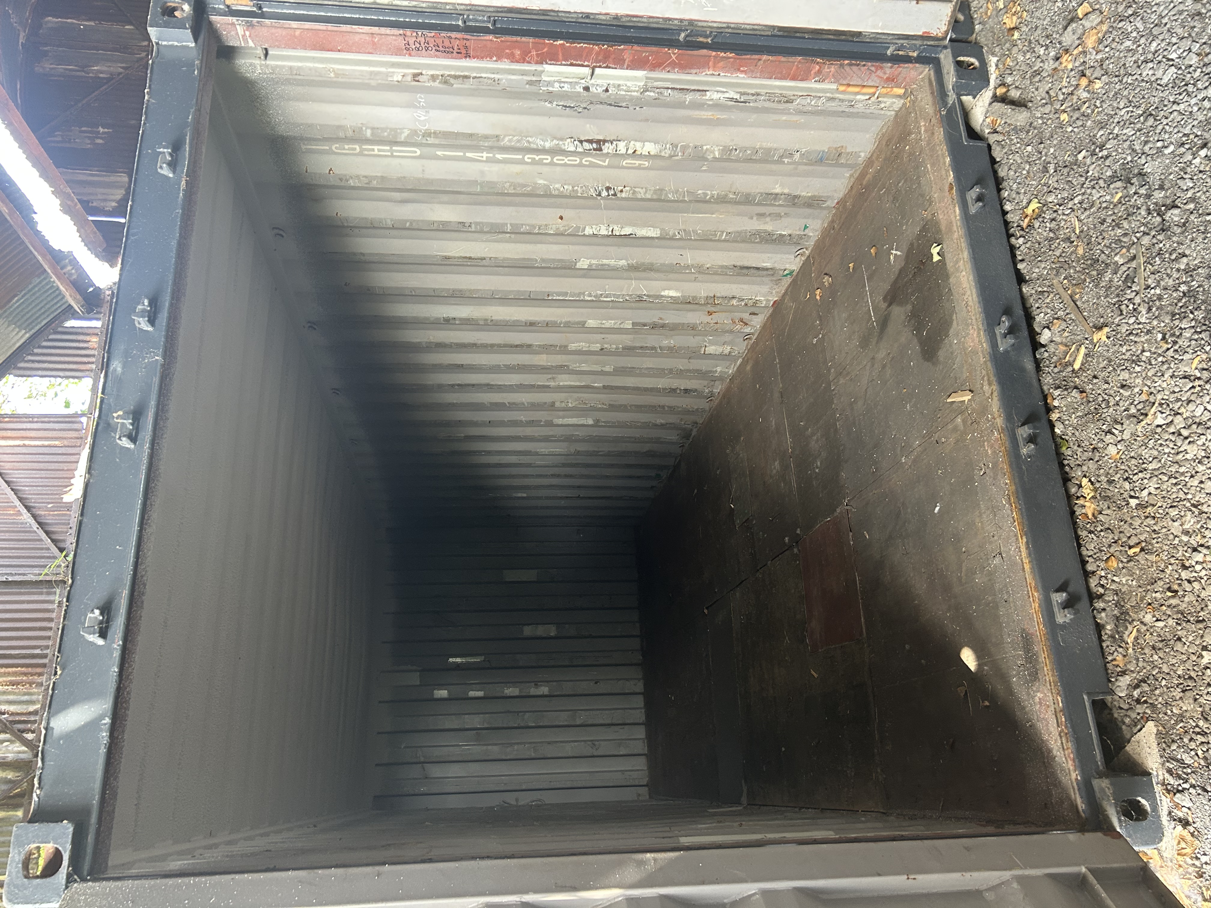 Interior view of 20ft storage container
