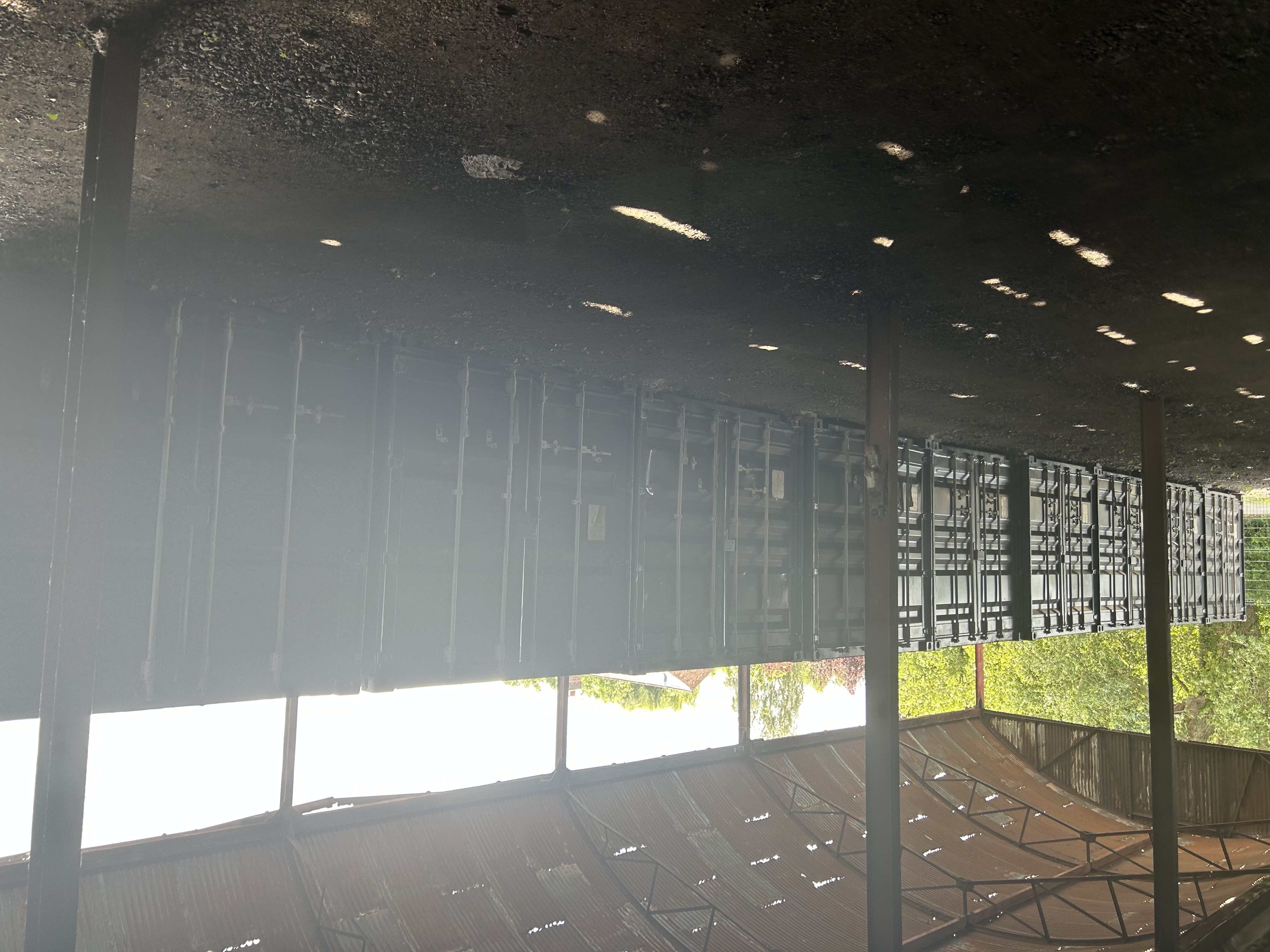 Covered storage area at Chester facility